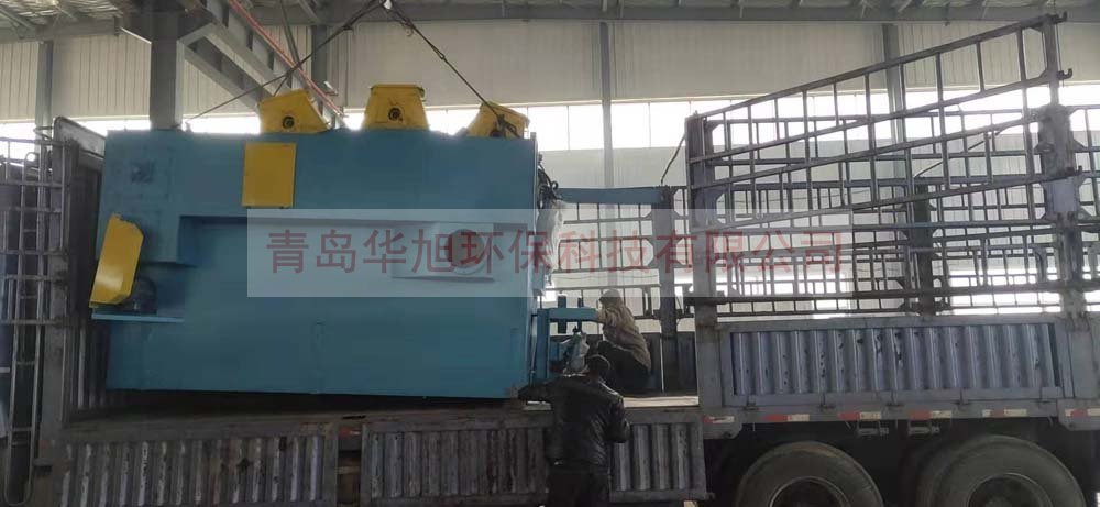 Q3710吊鉤式拋丸機裝車